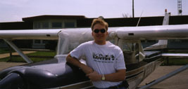 Dave and a plane